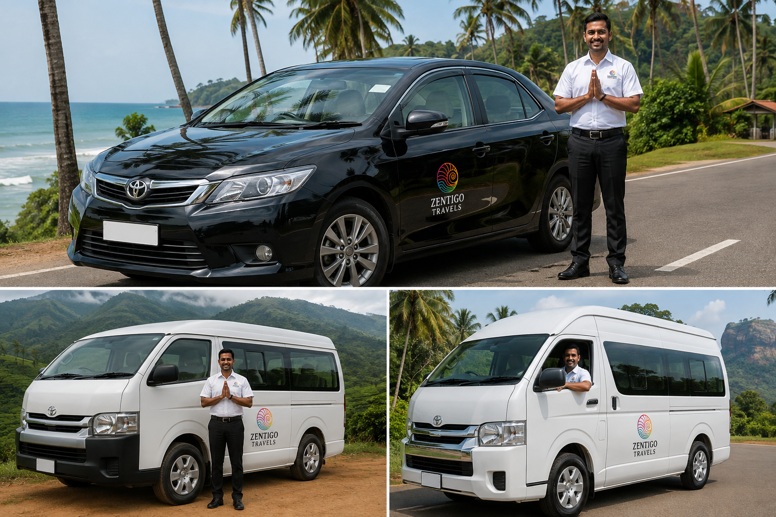 Zentigo Travels cars and vans with their drivers